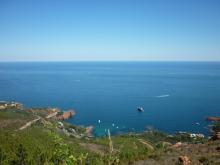 Calanque de Maupas vue de l'Estérel